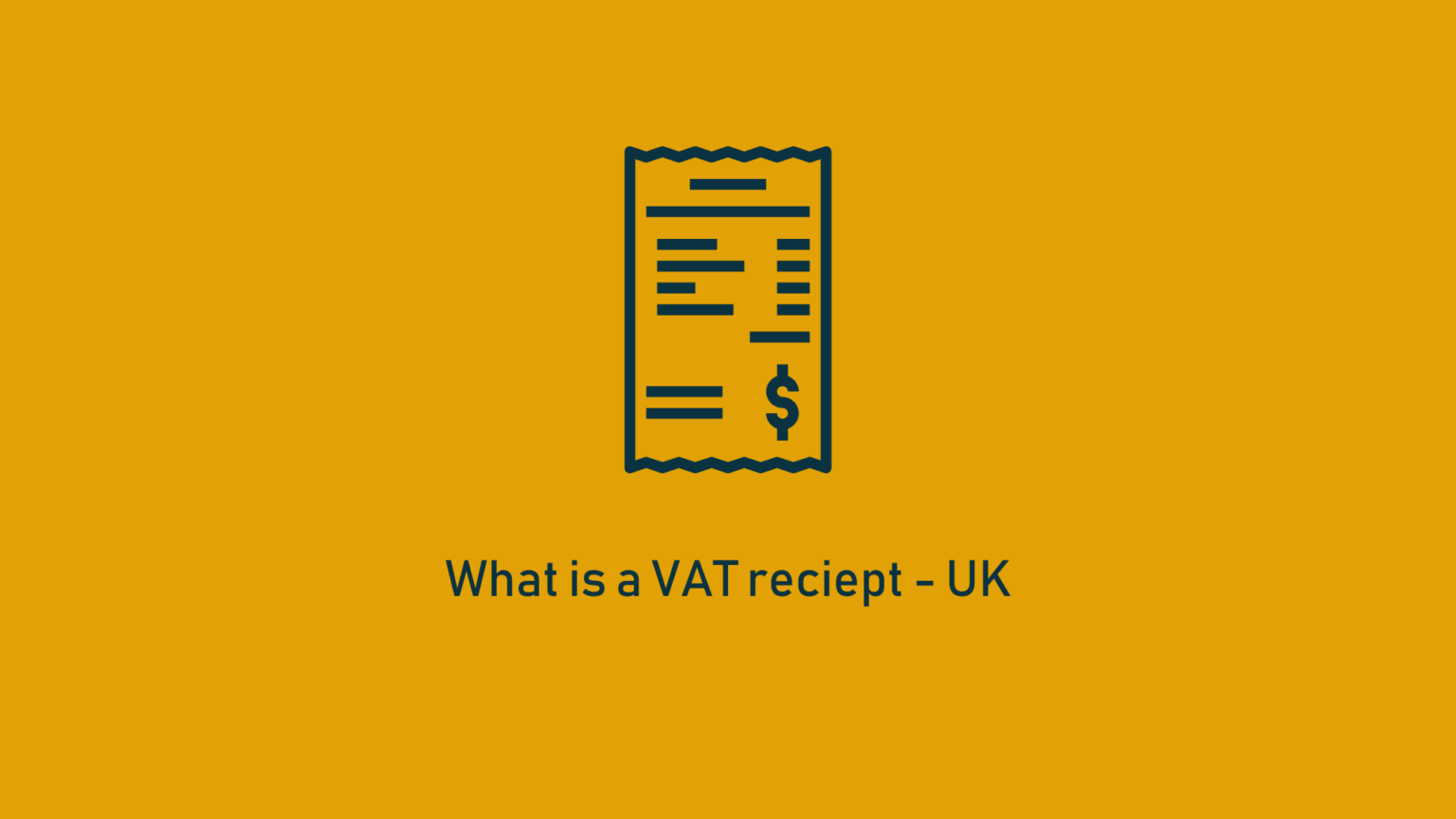 What is a VAT reciept – UK - Finchley Business Services