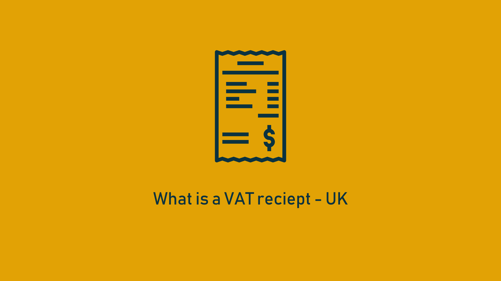 You are currently viewing What is a VAT reciept – UK